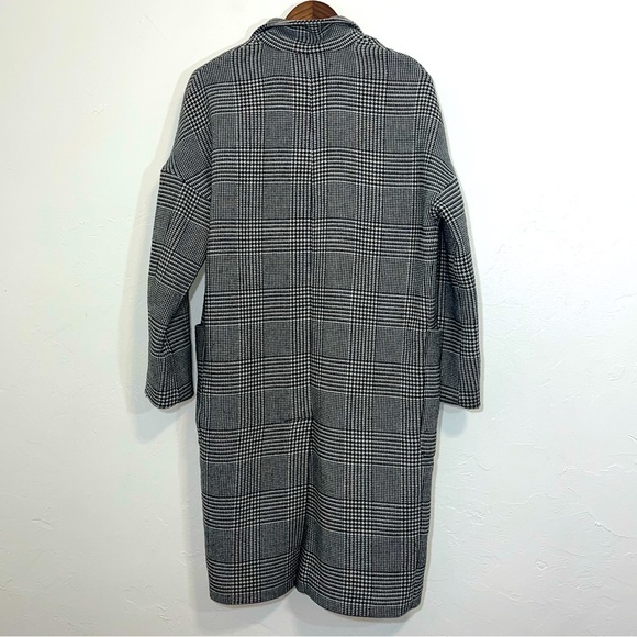 ALLSAINTS Houndstooth Wool Blend Coat Size Small - Picture 9 of 11